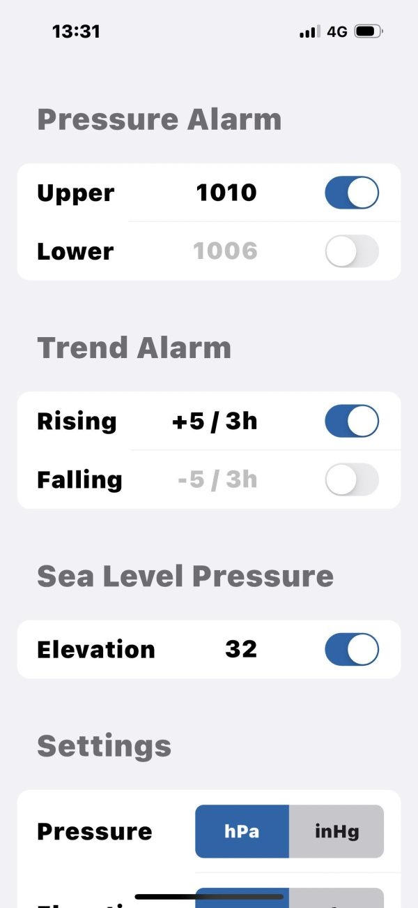 Steamrock NB-42 Barometer App