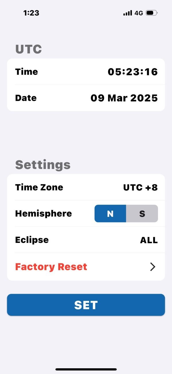 Steamrock Precision Moon Tracker APP